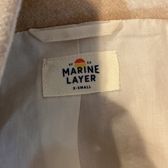 Marine Layer Full Zip Wool Peacoat: Size Extra Small - Picture 8 of 10